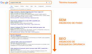 Ejemplo de busqueda SEO